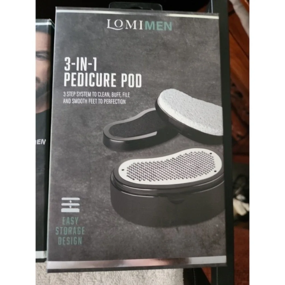 Lomimen precision beard trimmer, Beard Trimming Apron,‎ 3-N-1 Pedicure Pod NEW